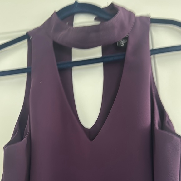 Fifteen Twenty Purple Sleeveless Halter Dress - Picture 4 of 7